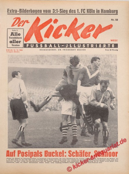 Kicker Nr. 50W, 14.12.1953 bis 20.12.1953