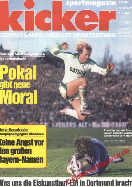 Kicker Sportmagazin Nr. 12, 7.2.1983 bis 13.2.1983