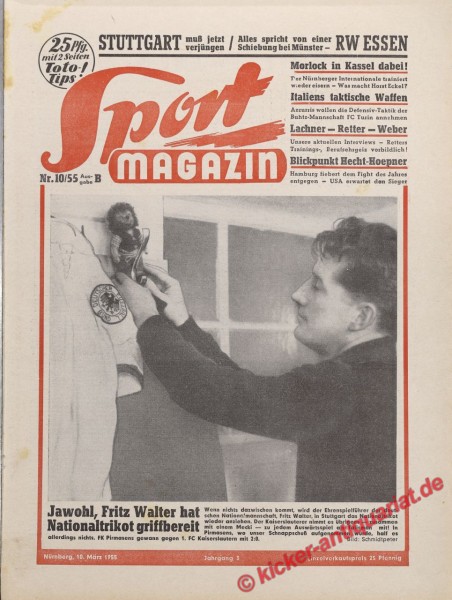 Sportmagazin Nr. 10B, 10.3.1955 bis 16.3.1955