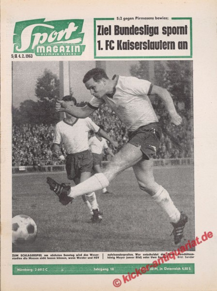 Sportmagazin Nr. 5A, 4.2.1963 bis 10.2.1963