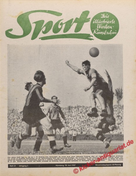 Sportmagazin Nr. 24, 18.6.1947 bis 24.6.1947