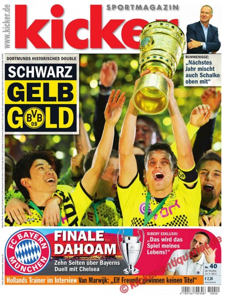 Dortmunds historisches Double! Schwarz Gelb Gold!