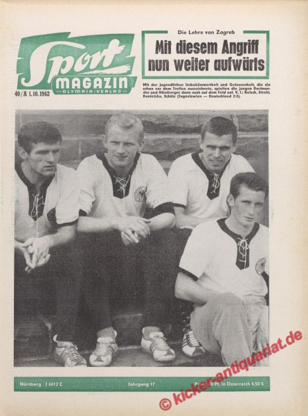 Sportmagazin Nr. 40A, 1.10.1962 bis 7.10.1962