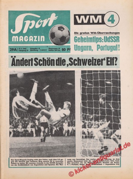 Sportmagazin Nr. 29A, 18.7.1966 bis 24.7.1966