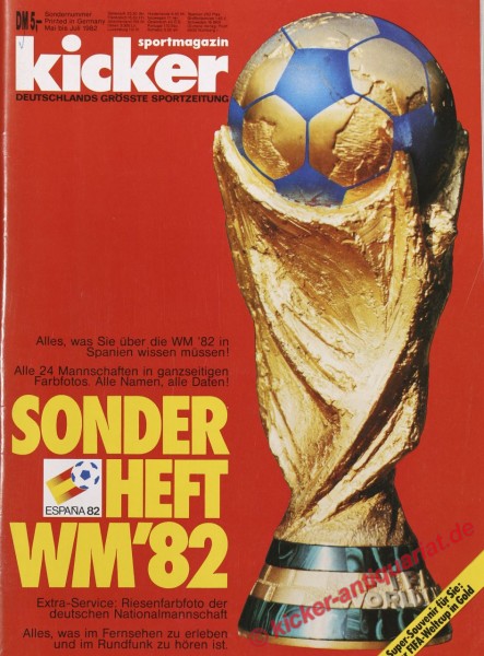 Kicker Sonderheft WM 1982