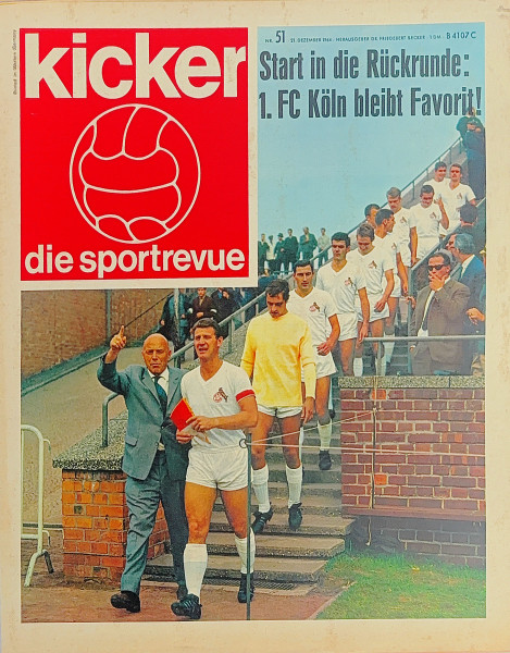 Titelbild: DER DEUTSCHER MEISTER 1964 1. FC KÖLN bleibt Favorit!