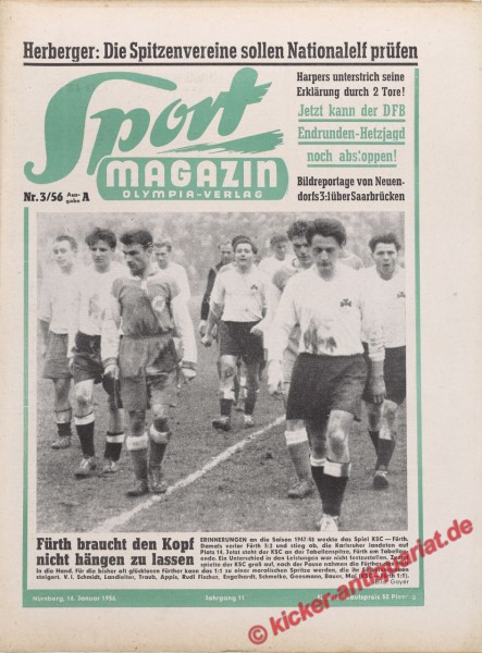 Sportmagazin Nr. 3A, 16.1.1956 bis 22.1.1956