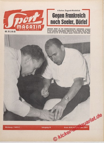 Sportmagazin Nr. 40B, 3.10.1962 bis 9.10.1962