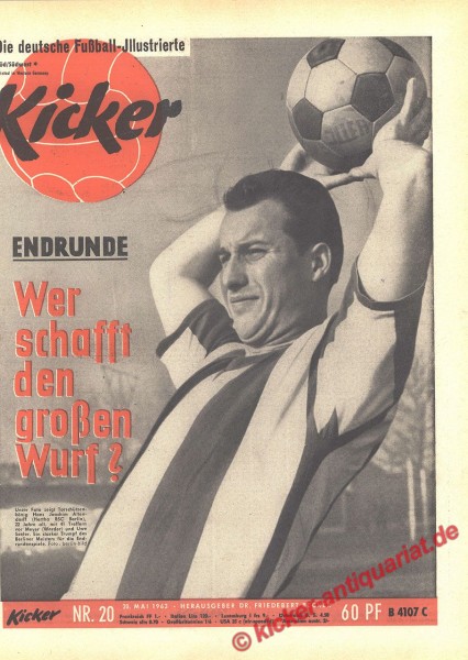 Kicker Nr. 20, 20.5.1963 bis 26.5.1963