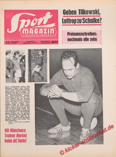 Sportmagazin Nr. 15B, 8.4.1965 bis 14.4.1965