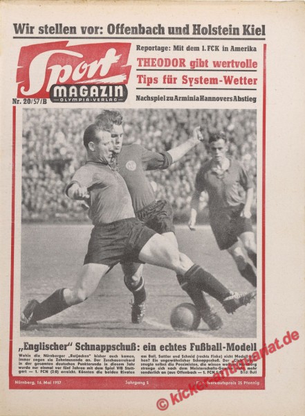 Sportmagazin Nr. 20B, 16.5.1957 bis 22.5.1957