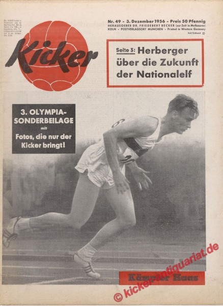 Kicker Nr. 49, 3.12.1956 bis 9.12.1956