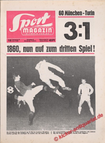1860 München:Turin 3:1