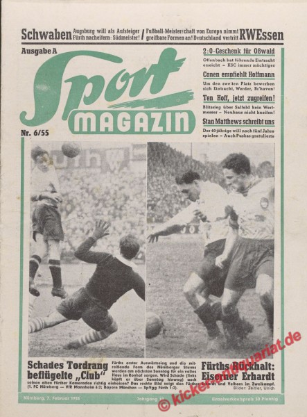 Sportmagazin Nr. 6A, 7.2.1955 bis 13.2.1955
