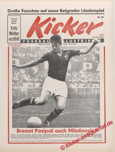 Kicker Nr. 38, 19.9.1955 bis 25.9.1955