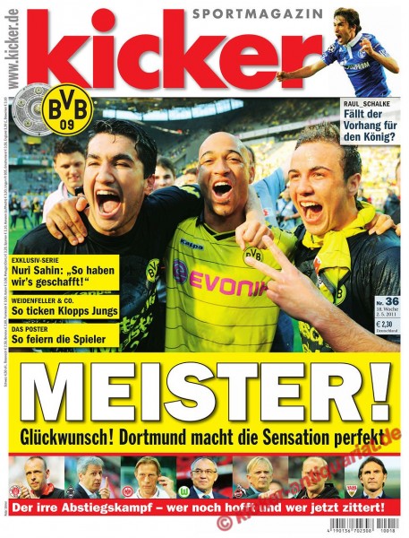 MEISTER GLÜCKWUNSCH! DORTMUND MACHT DIE SENSATION PERFEKT. + POSTER SO FEIERN DIE SPIELER