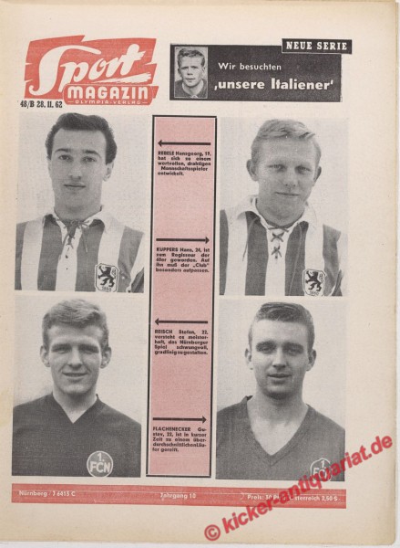 Sportmagazin Nr. 48B, 28.11.1962 bis 4.12.1962