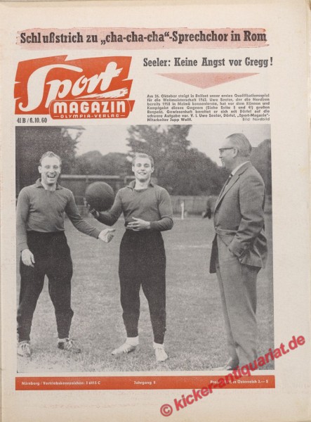Sportmagazin Nr. 40B, 29.9.1960 bis 5.10.1960