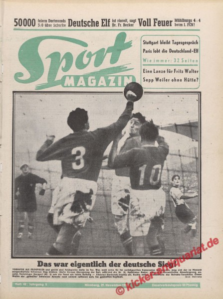 Sportmagazin Nr. 48, 29.11.1950 bis 5.12.1950