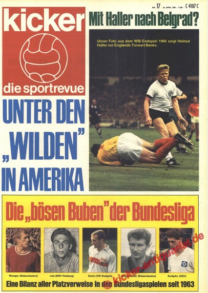 Kicker Sportrevue Nr. 17, 24.4.1967 bis 30.4.1967