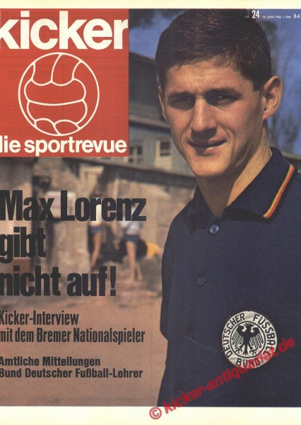 Kicker Sportrevue Nr. 24, 13.6.1966 bis 19.6.1966