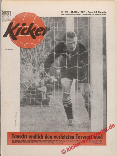 Kicker Nr. 42, 21.10.1957 bis 27.10.1957