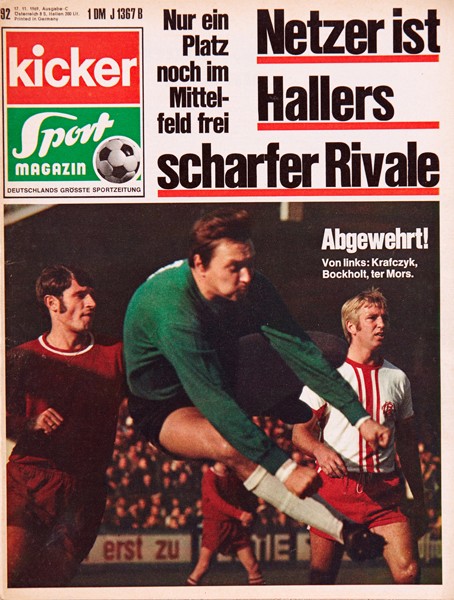 Kicker Sportmagazin Nr. 92, 17.11.1969 bis 23.11.1969