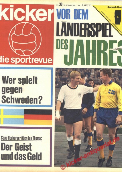 Kicker Sportrevue Nr. 38, 20.9.1965 bis 26.9.1965