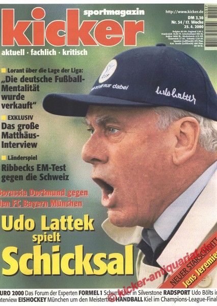 UDO LATTEK spielt Schicksal. Lorant über die Liga: Die deutsche Fußball Mentalität wurde verkauft. Borussia Dortmund gegen den FC Bayern München. Udo Lattek spielt Schicksal.
