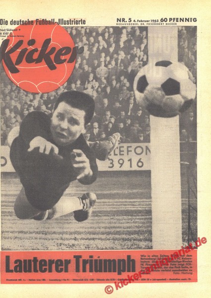 Kicker Nr. 5, 4.2.1963 bis 10.2.1963