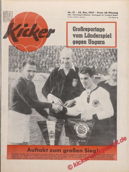 Kicker Nr. 51, 23.12.1957 bis 29.12.1957