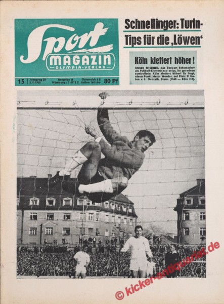 Sportmagazin Nr. 15A, 5.4.1965 bis 11.4.1965