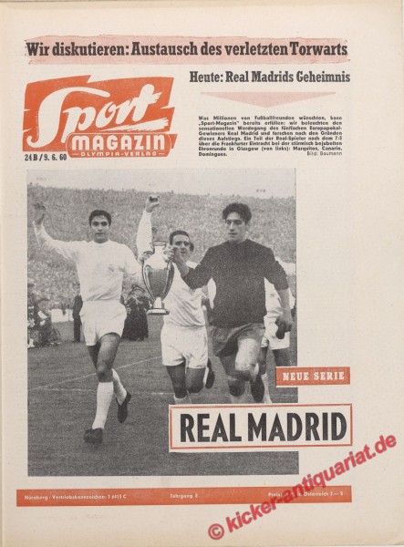 Sportmagazin Nr. 23B, 2.6.1960 bis 8.6.1960