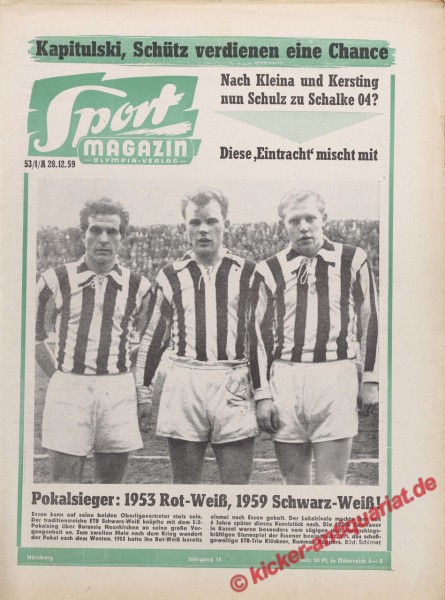 Sportmagazin Nr. 52A, 28.12.1959 bis 3.1.1960