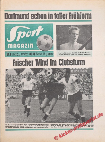 Sportmagazin Nr. 31A, 31.7.1967 bis 6.8.1967