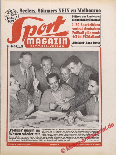 Sportmagazin Nr. 44B, 3.11.1955 bis 9.11.1955