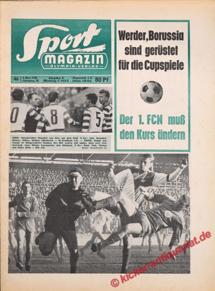 Sportmagazin Nr. 46A, 8.11.1965 bis 14.11.1965