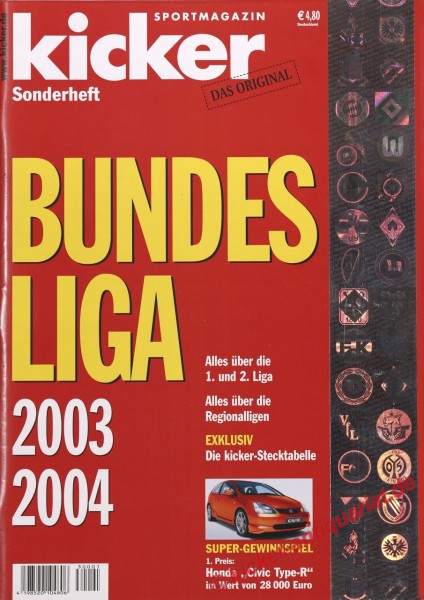 Kicker Sonderheft BL 2003/04