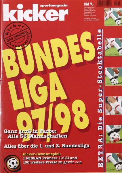 Kicker Sonderheft BL 1997/98