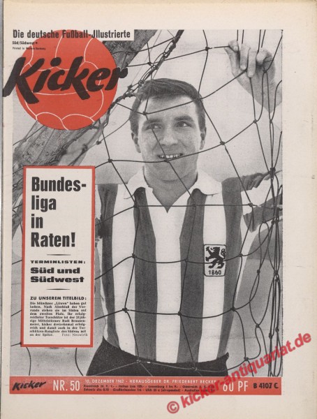 Kicker Nr. 50, 10.12.1962 bis 16.12.1962