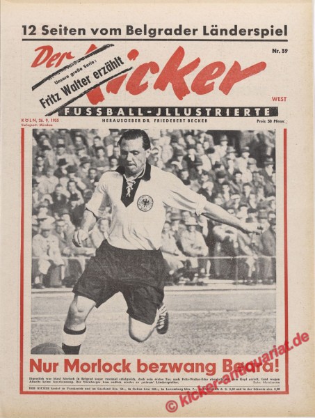 Kicker Nr. 39, 26.9.1955 bis 2.10.1955