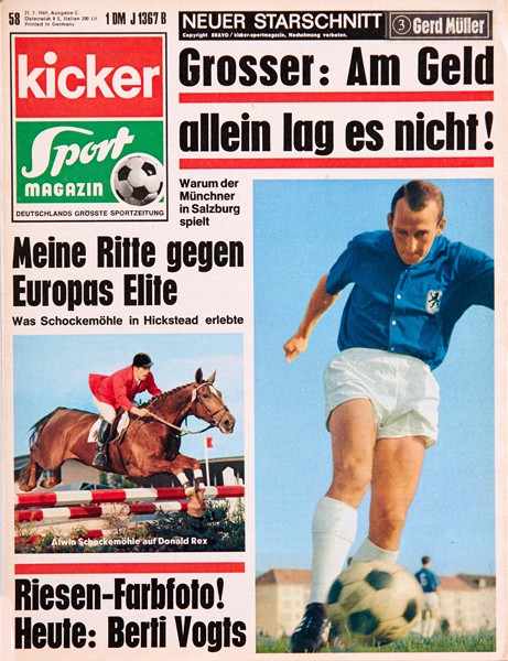 Kicker Sportmagazin Nr. 58, 20.7.1969 bis 26.7.1969