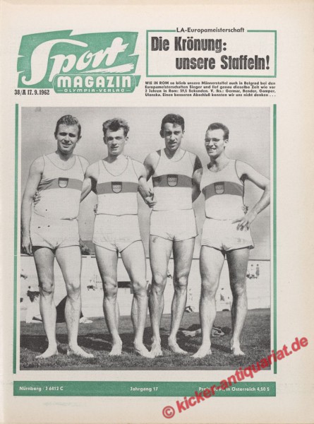 Sportmagazin Nr. 38A, 17.9.1962 bis 23.9.1962