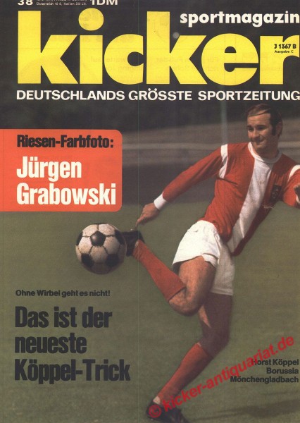 Kicker Sportmagazin Nr. 38, 10.5.1971 bis 16.5.1971