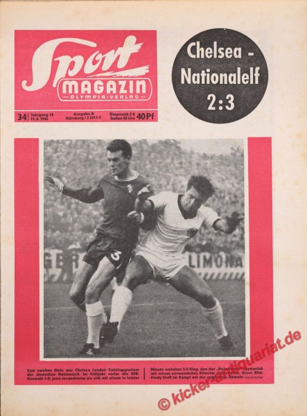 Sportmagazin Nr. 34B, 19.8.1965 bis 25.8.1965