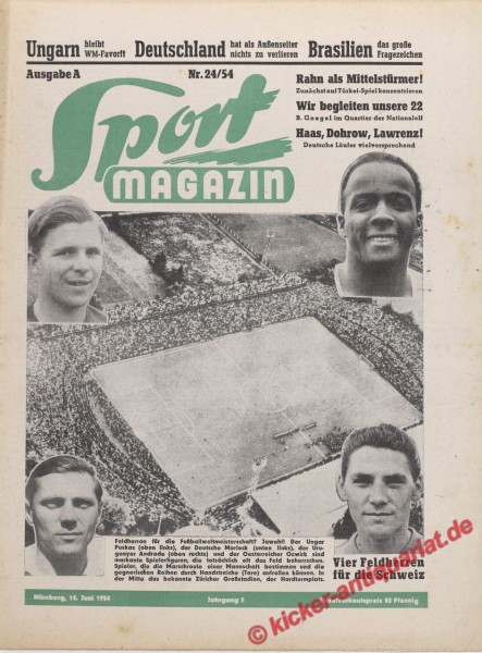 Sportmagazin Nr. 24A, 14.6.1954 bis 20.6.1954
