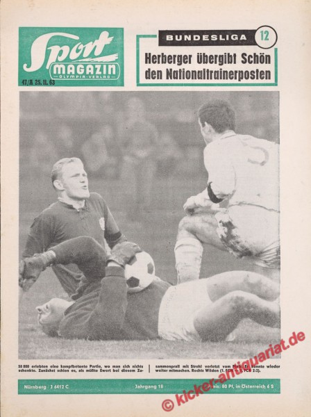 Sportmagazin Nr. 47A, 25.11.1963 bis 1.12.1963