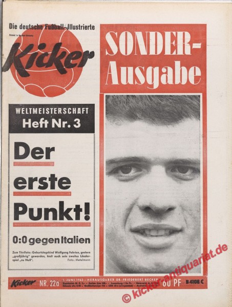 Kicker Nr. 22A, 28.6.1962 bis 4.7.1962