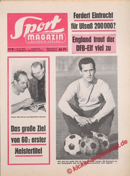 Sportmagazin Nr. 52B, 22.12.1965 bis 28.12.1965