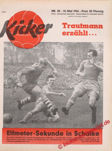 Kicker Nr. 20W, 14.5.1956 bis 20.5.1956